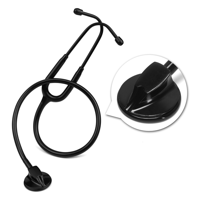 Medical Lab Equipments - Alle zwarte medische cardiologie arts stethoscoop