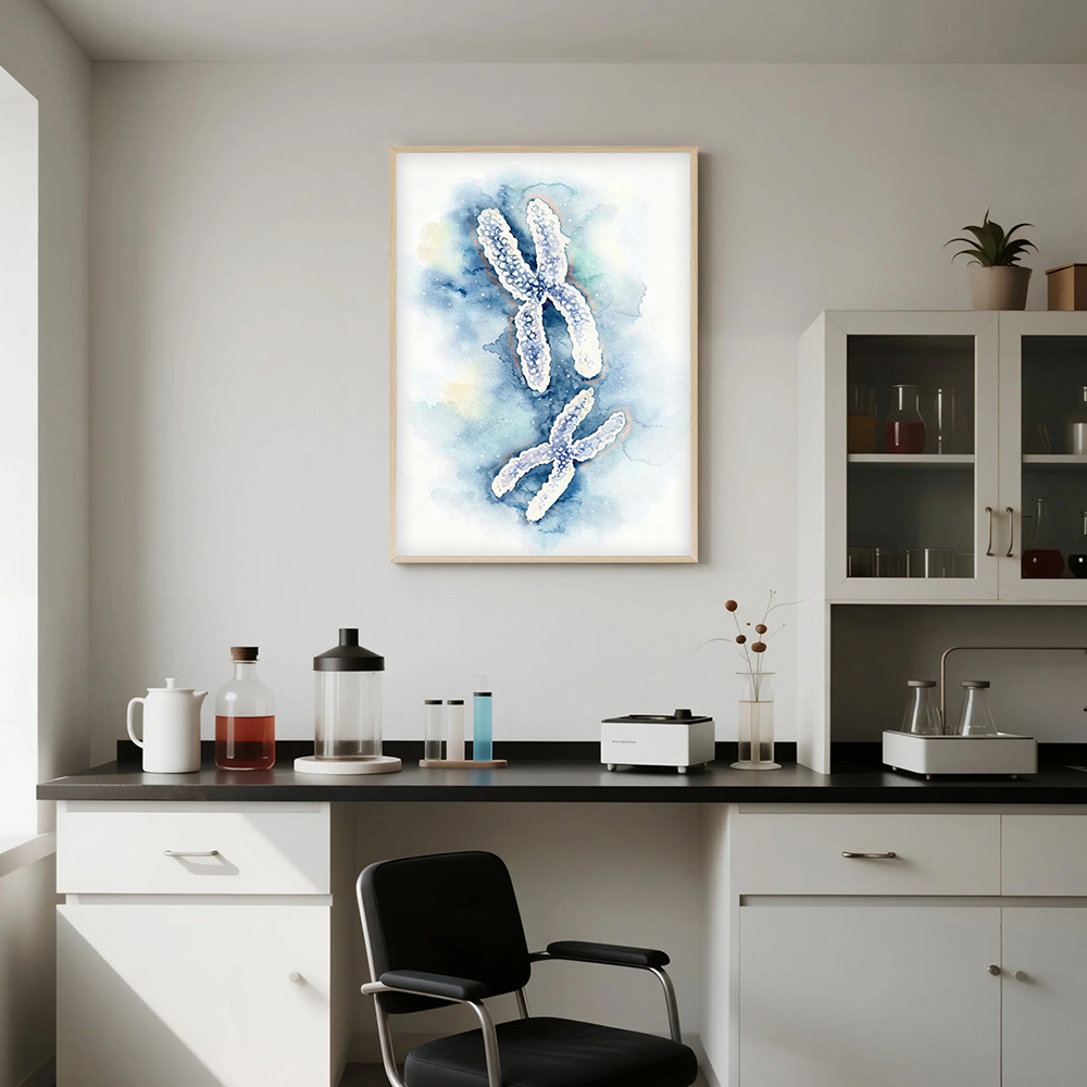 Aquarel DNA Double Helix Chrom - Medical Lab Pictures recensie en prijs
