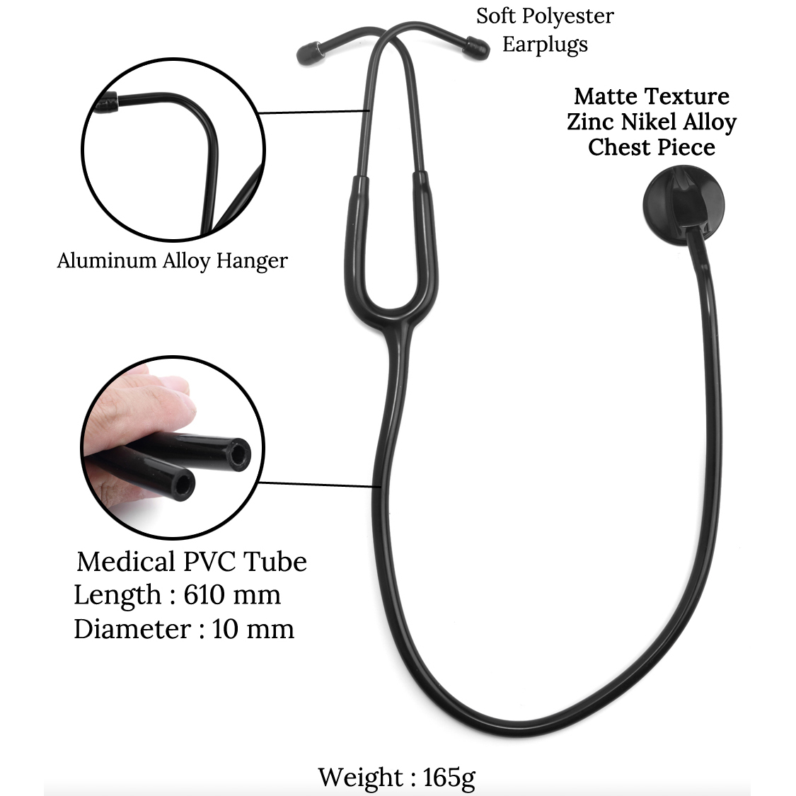 Alle zwarte medische cardiolog - Medical Lab Equipments recensie en prijs
