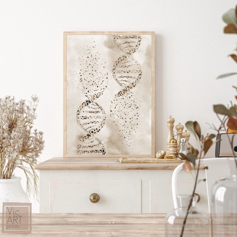 DNA Molecuul Print Moderne Med - Medical Lab Pictures recensie en prijs